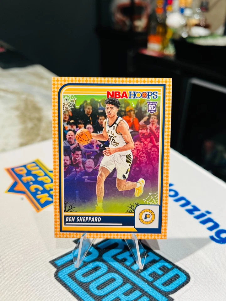 2023-24 NBA HAUNTED HOOPS ORANGE PARALLEL BEN SHEPPARD ROOKIE #219 PACERS RC - Image 1 of 2
