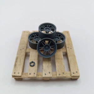 Lot de 4 jantes pour maquette voiture 1/24 1/18 (Enkei RPF1) - Picture 1 of 5