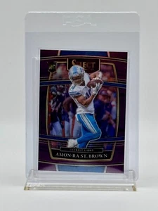 2021 Panini Select - Concourse Purple Prizm #73 Amon-Ra St. Brown /75 (RC) - Picture 1 of 2