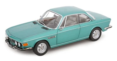 KK Scale 1:12 BMW 3.0 CSI E9 TURQUOISE METALLIC WITH ALUMINIUM RIMS 1971 - Immagine 1 di 4