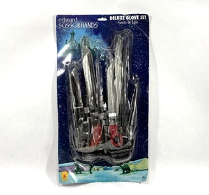 2011 Rubies Edward Scissorhands Cosplay Costume Deluxe Glove Set Box Damage - Picture 1 of 6
