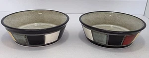Gibson Everyday Mosiac Stil Dessertschalen Schmuckschale/Katzenschalen 2 Stück Set  - Bild 1 von 9