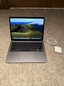 Macbook Air 13" Chip M1 256GB SSD, 8GB Ram Laptop - Gris espacial - Excelente estado - Imagen 1 de 17