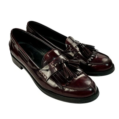 Mocasines Tod's Gomma Ru Frangia Nappine Mocasines Borlas Kiltie Borlas Talla 10.5 Foto 1 de 4