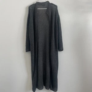 James Perse Los Angeles Strickjacke Damen L grau offen Strick federleicht Kaschmir - Bild 1 von 7