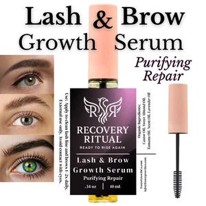 Wimpern- & Augenbrauenwachstumsserum — längere, vollere Wimpern & Brauen — Recovery Ritual - Bild 1 von 5