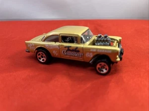 Hot Wheels 2013 First Edition HW Showroom '55 Chevy Bel Air Gasser - Tuske Gold - Picture 1 of 3