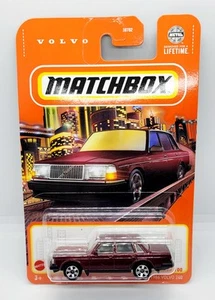 2024 Matchbox 1986 Volvo 240 Burgundy Toy Car New In Package - Picture 1 of 4