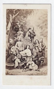 Elisabeth Sissi Franz Joseph Kaiser Austria Familia Foto CDV 1861 - Imagen 1 de 1