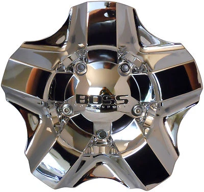 BOSS MOTORSPORTS 333 WHEEL RIM CENTER CAP ACC 3240 06 SCREW ON CHROME  - Image 1 of 3