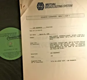 RADIO SHOW: COUNTRY INTERVIEWS 3/27/89 LORETTA LYNN, FOSTER & LLOYD, MOE BANDY - Foto 1 di 6