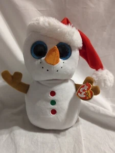 Ty Beanie Boos "Scoop the Snowman" w/ Tag, D.O.B. January 5th 2016 - EUC - Picture 1 of 12