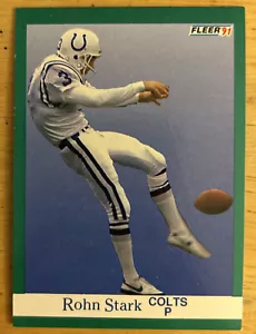 1991 Fleer Rohn Stark Football Card #85 Colts Low-Grade Bad Corners & Edges - Picture 1 of 2