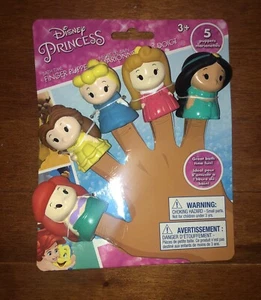 Juego de 5 marionetas de dedo de princesa Disney juguetes de baño nuevos - Imagen 1 de 4