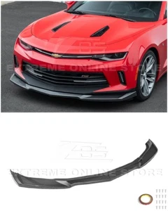 For 16-18 Camaro LT LS RS | ZL1 Style Dipped Carbon Fiber Front Lip Splitter - Picture 1 of 22