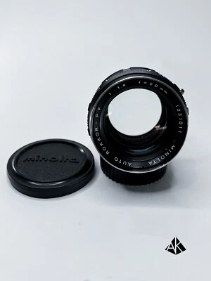 Minolta MC Rokkor-PF 58mm f/1.4 Lens - Vintage - Working & Has Been De-Clicked - Image 1 of 4