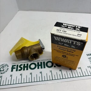 WATTS 3/4" # 3L PRESSURE ONLY RELIEF VALVE 150/PSI - Picture 1 of 7