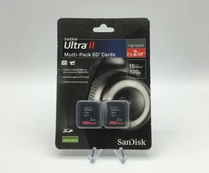 Sandisk Ultra II Multi-Pack SD Cards up to 15Mb/s (SDSDH2-002G-AC11) - Picture 1 of 2