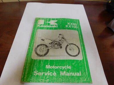 Kawasaki KX80/KX100 1991-1992 manual de servicio de fábrica OEM 99924-1144-02 $13,49 Foto 1 de 4
