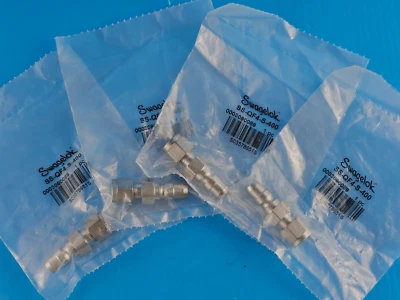 SEALED Swagelok SS-QF4-S-400 SS Quick-Connect Stem 1/4 IN SSQF4S400 Lot of 4 - Image 1 of 4
