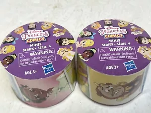 Lot of 2 - Disney Princess Comic Minis Figurines Series 4 New Sealed - Picture 1 of 3