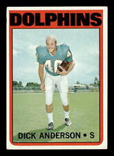Dick Anderson 1972 Topps #98 Miami Dolphins Ex