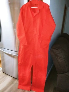 RED KAP Work Coverall Overall Chest Pocket Heavy DutySize 48 RG Orange New - Picture 1 of 8