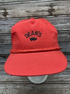 1980’s Vintage Dean’s Sausage Snapback Rope Hat Designer Award Headware Brand - Picture 1 of 4
