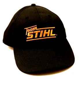 Team STIHL Tools Black Snap Back Baseball Trucker Cap Hat Stihl Outfitters - Picture 1 of 7