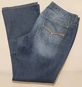 American Rag Cie Women's Jeans Size 13 S Blue Denim Curvy Boot Mid Rise - Picture 1 of 9