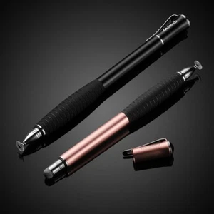 (2 in 1) Precision Dual Tip Stylus for iPad iOS Android - Rose Gold & Black - Picture 1 of 5