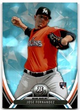2013 Bowman Platinum BLUE Jose Fernandez Rookie Miami Marlins #85