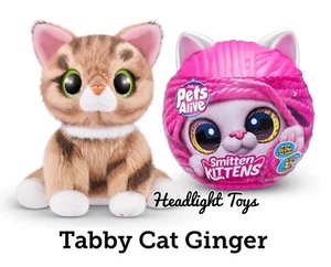 New Sealed Pets Alive Smitten Kitten Surprise Tabby Cat GINGER Interactive Plush - Picture 1 of 13