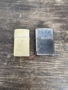 2 Collectable Vintage Zippo C 02 Lighter +  Gold Storm King Made In U.S.A Lot - Picture 1 of 7