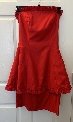 Abito rosso vintage Christian Dior splendido difficile da trovare taglia 4