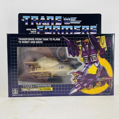 Transformers G1 Ttiple Changer Blitzwing Action Figure Transforming Toy Re-Issue - Image 1 of 4