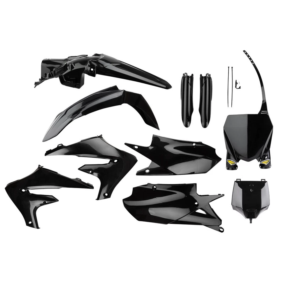 Cycra Powerflow Complete Plastic Kit Set Black Fits YAMAHA YZ250F YZ450F — 第 1/1 张图片