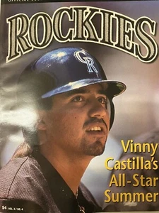 Colorado Rockies August 1995 Magazine Vol 3/No 4 - Vinny Castilla - Picture 1 of 1