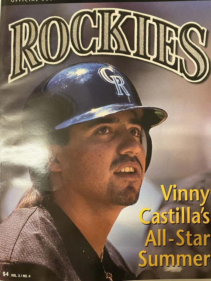 Colorado Rockies August 1995 Magazine Vol 3/No 4 - Vinny Castilla - Image 1 of 1