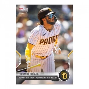 2021 MLB Topps NOW Card 231 Fernando Tatis Jr. Returns With 4 For 4 Night HR - Picture 1 of 2