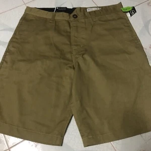 Volcom Khaki Mens Size 36 Frickin Chino Short Beige Hiking Outdoor Pants - Picture 1 of 9