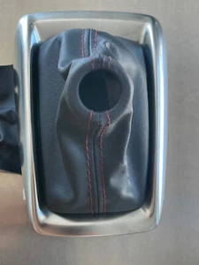 2014 2015 2016 2017 2018 MAZDA 3 AUTOMATIC BLACK  SHIFT KNOB BOOT BEZEL  K3006🟠 - Picture 1 of 24