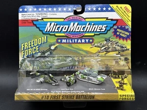 1993 Micro Machines #10 FIRST STRIKE BATTALION Military MIL Mi 24 HIND GUNSHIP + - Picture 1 of 7