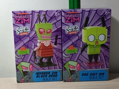*ENVÍO GRATUITO* INVADER ZIM + TRAJE DE PERRO NIÑA Juego de ladrillos BlockHead Nickelodeon Foto 1 de 4