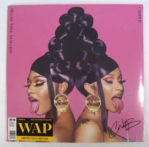 CARDI B & MEGAN THEE STALLION WAP (2020) LIMITED GOLD VINYL SINGLE NEW SEALED - Picture 1 of 2