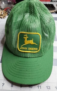 Louisville Mfg Co John Deere Patch Green Trucker Baseball Hat - Picture 1 of 6
