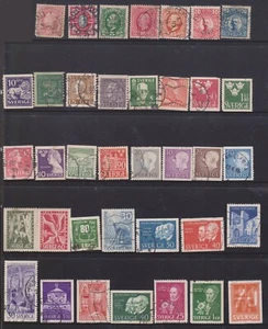 (F49-14) 1872-1967 Europe Sweden mix of 37stamps (N) - Picture 1 of 1
