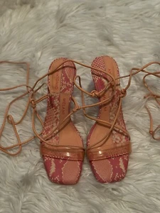 Neu mit Etikett! 110€! Antonio Melani Damen-Heels Größe 6 1/2 koralle - Bild 1 von 6