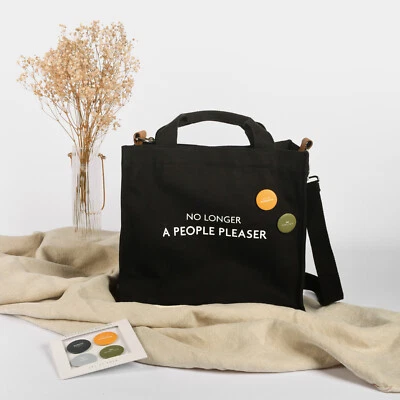 Bolso de Mano Ambivert Everyday, Bolso Grande de Lona, Correa Bandolera, Bolsillos, Pestaña Foto 1 de 4