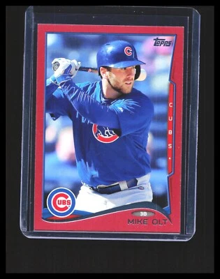 2014 Mike Olt #US-219 - Topps Update Series Red Border Chicago Cubs  - Image 1 of 3